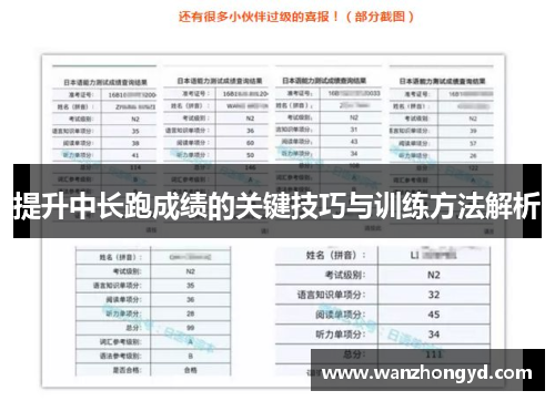 提升中长跑成绩的关键技巧与训练方法解析